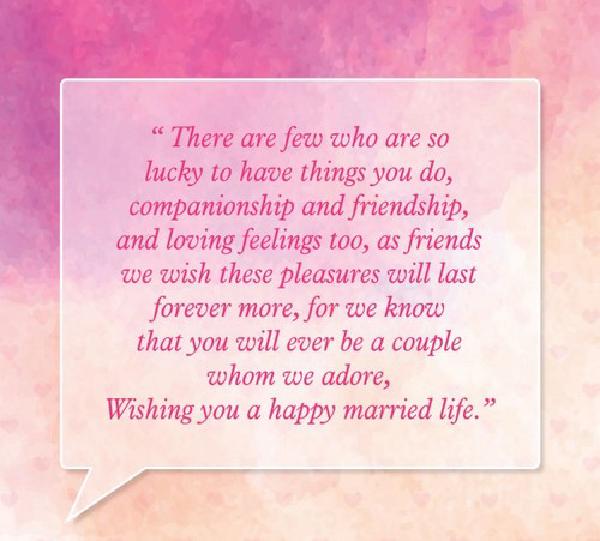 40 Happy Married Life Wishes - WishesGreeting